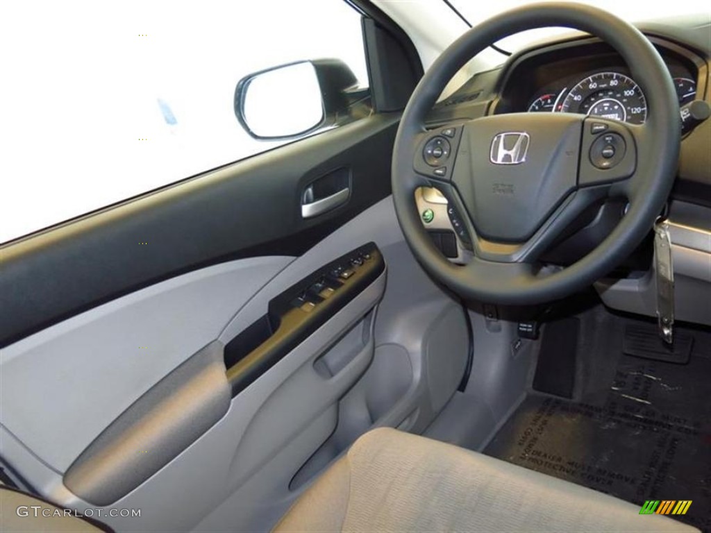 2013 CR-V LX - Alabaster Silver Metallic / Gray photo #5