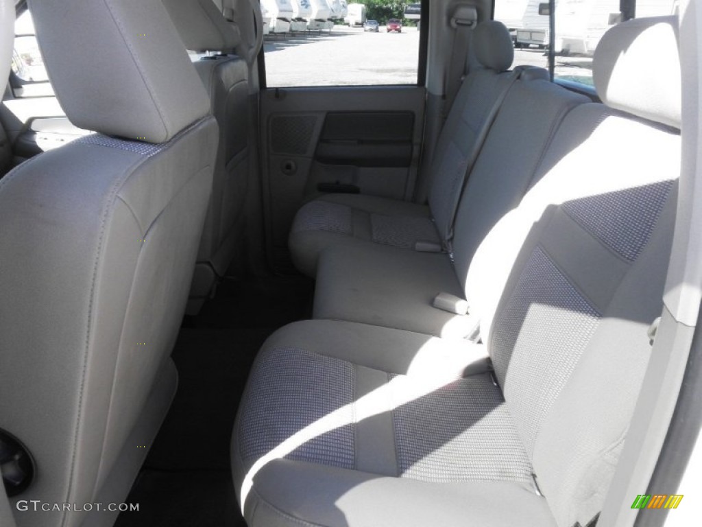 2008 Ram 1500 Big Horn Edition Quad Cab 4x4 - Cool Vanilla White / Medium Slate Gray photo #18