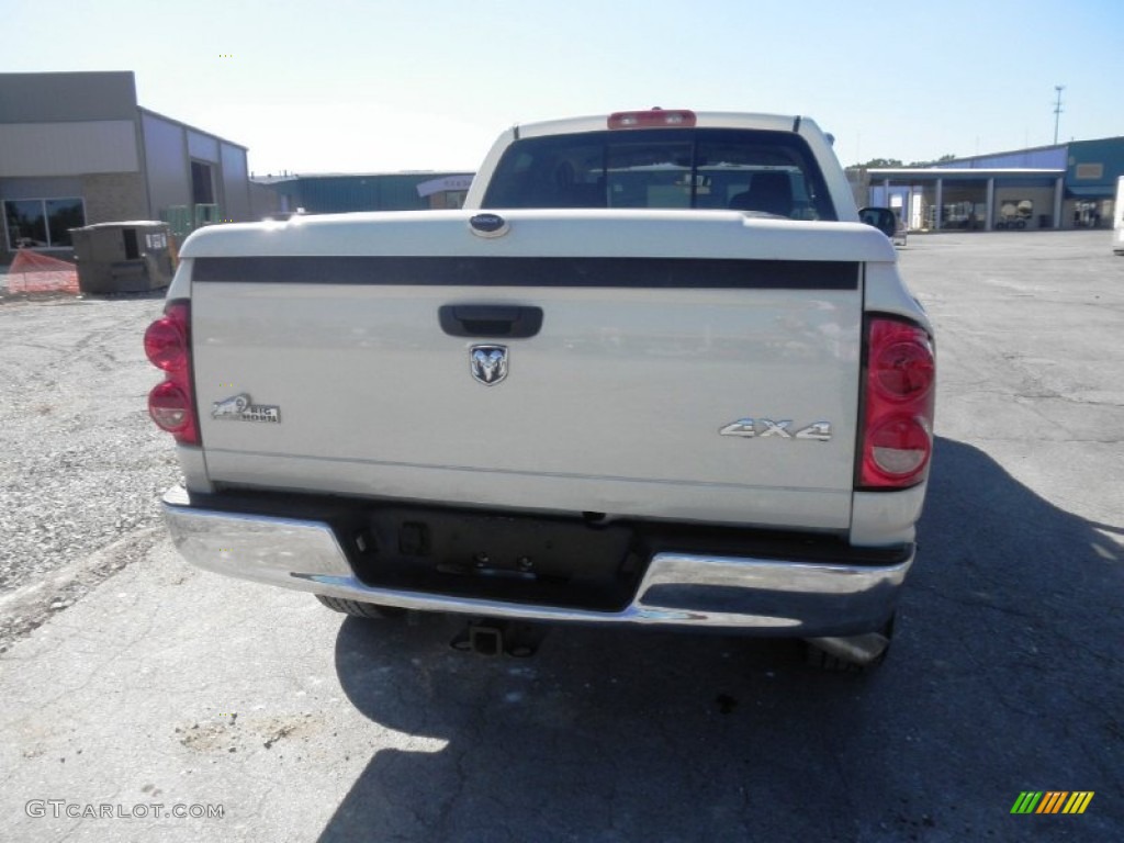 2008 Ram 1500 Big Horn Edition Quad Cab 4x4 - Cool Vanilla White / Medium Slate Gray photo #22