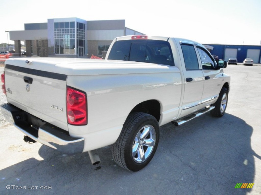 Cool Vanilla White 2008 Dodge Ram 1500 Big Horn Edition Quad Cab 4x4 Exterior Photo #81470409