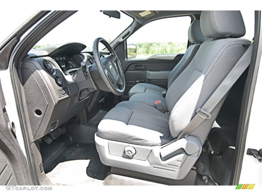 Steel Gray Interior 2012 Ford F150 XL Regular Cab Photo #81470759
