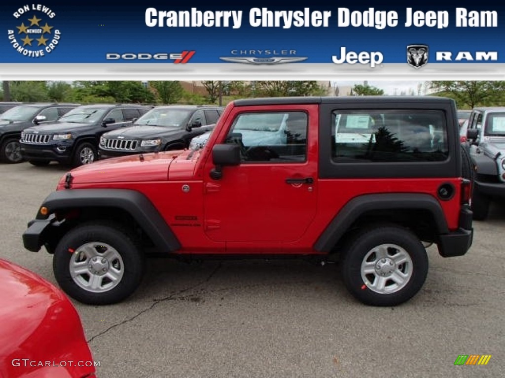 Flame Red Jeep Wrangler