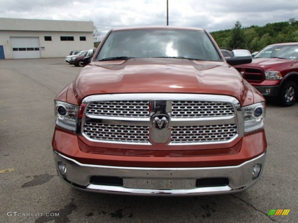 2013 1500 Laramie Crew Cab 4x4 - Copperhead Pearl / Black photo #3