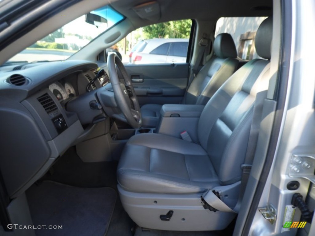 2006 Durango SLT - Bright Silver Metallic / Dark Slate Gray/Light Slate Gray photo #17