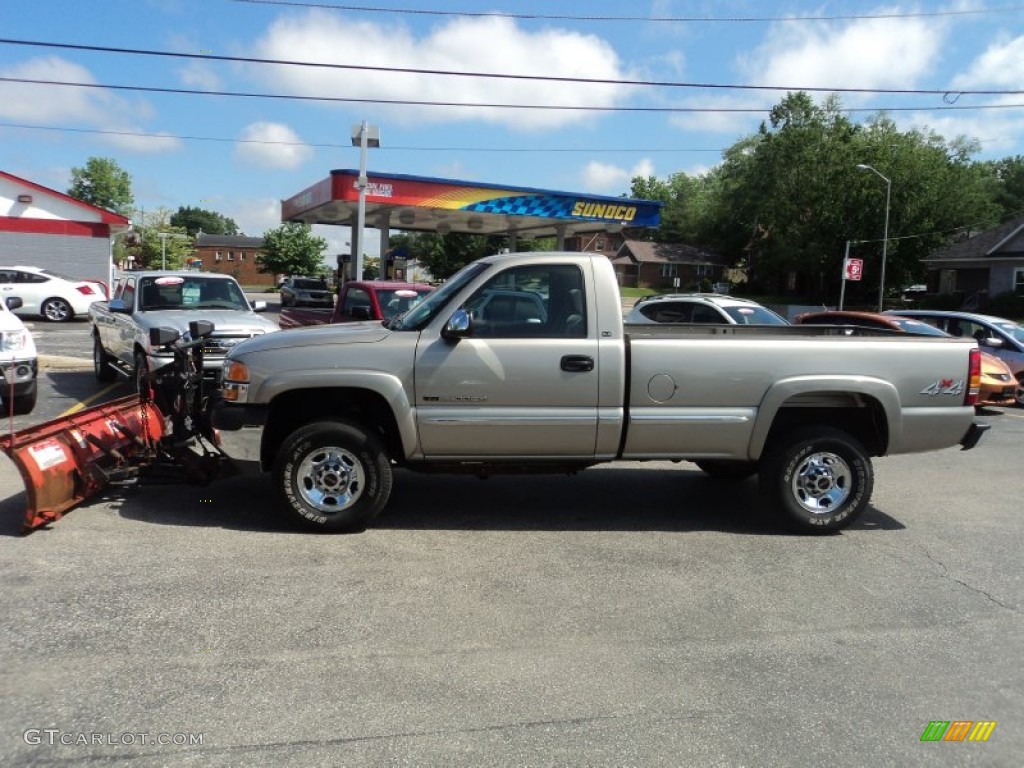 2001 Sierra 2500HD SL Regular Cab 4x4 - Pewter Metallic / Graphite photo #1