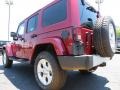 2013 Deep Cherry Red Crystal Pearl Jeep Wrangler Unlimited Sahara 4x4  photo #5