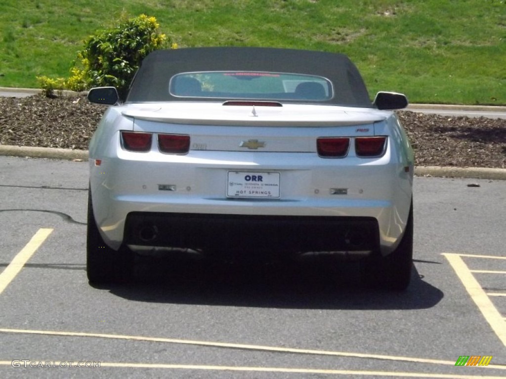 2011 Camaro LT/RS Convertible - Silver Ice Metallic / Gray photo #4