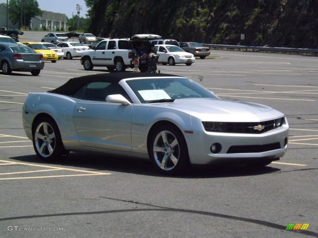 2011 Camaro LT/RS Convertible - Silver Ice Metallic / Gray photo #7