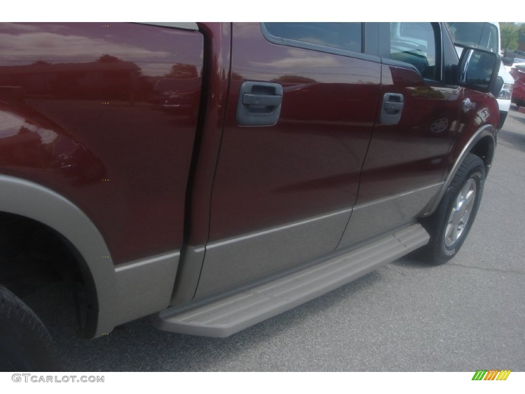 2006 F150 Lariat SuperCrew 4x4 - Dark Copper Metallic / Castano Brown Leather photo #13