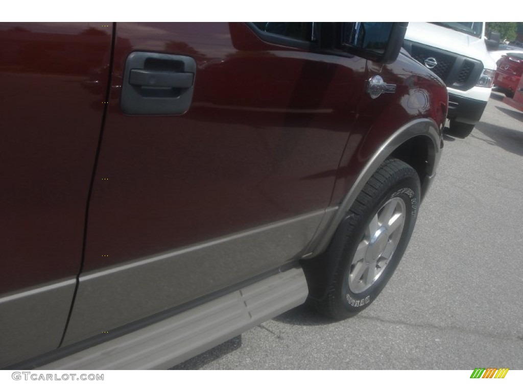 2006 F150 Lariat SuperCrew 4x4 - Dark Copper Metallic / Castano Brown Leather photo #15