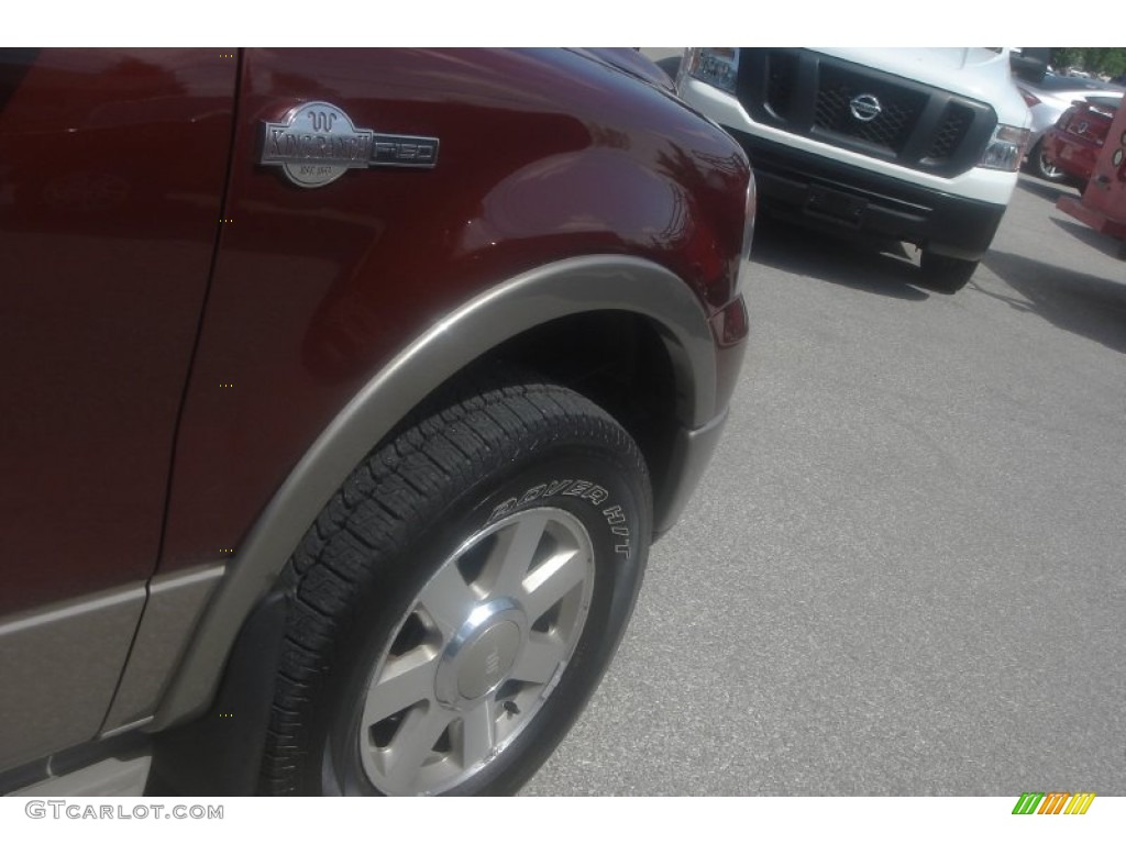 2006 F150 Lariat SuperCrew 4x4 - Dark Copper Metallic / Castano Brown Leather photo #16