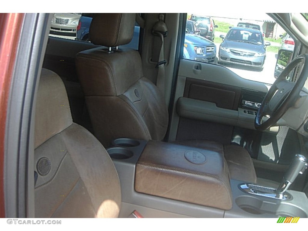 2006 F150 Lariat SuperCrew 4x4 - Dark Copper Metallic / Castano Brown Leather photo #23