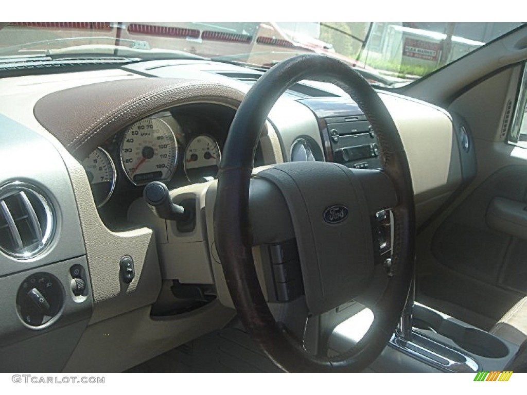 2006 F150 Lariat SuperCrew 4x4 - Dark Copper Metallic / Castano Brown Leather photo #31