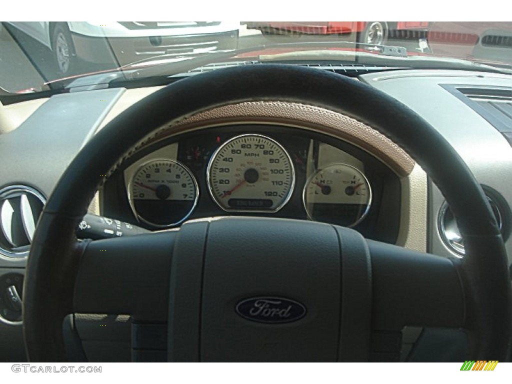 2006 F150 Lariat SuperCrew 4x4 - Dark Copper Metallic / Castano Brown Leather photo #39