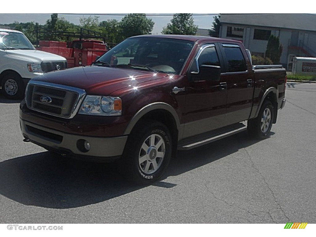 2006 F150 Lariat SuperCrew 4x4 - Dark Copper Metallic / Castano Brown Leather photo #52