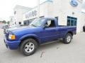Sonic Blue Metallic 2004 Ford Ranger Edge Regular Cab 4x4