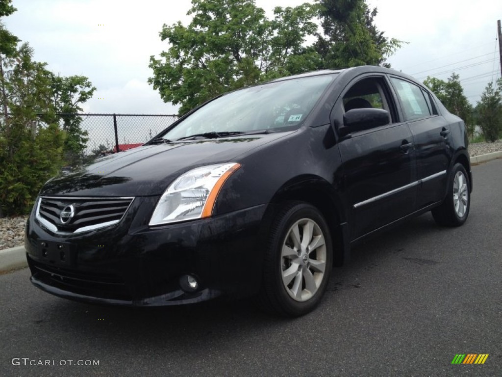 2010 Sentra 2.0 SL - Super Black / Charcoal photo #1