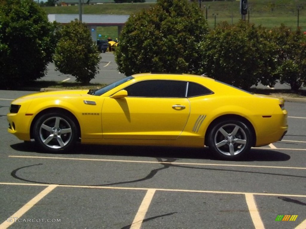 2011 Camaro LT Coupe - Rally Yellow / Gray photo #2