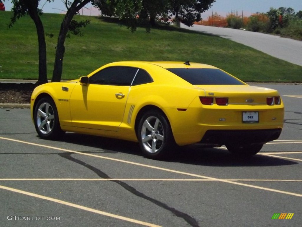 2011 Camaro LT Coupe - Rally Yellow / Gray photo #3