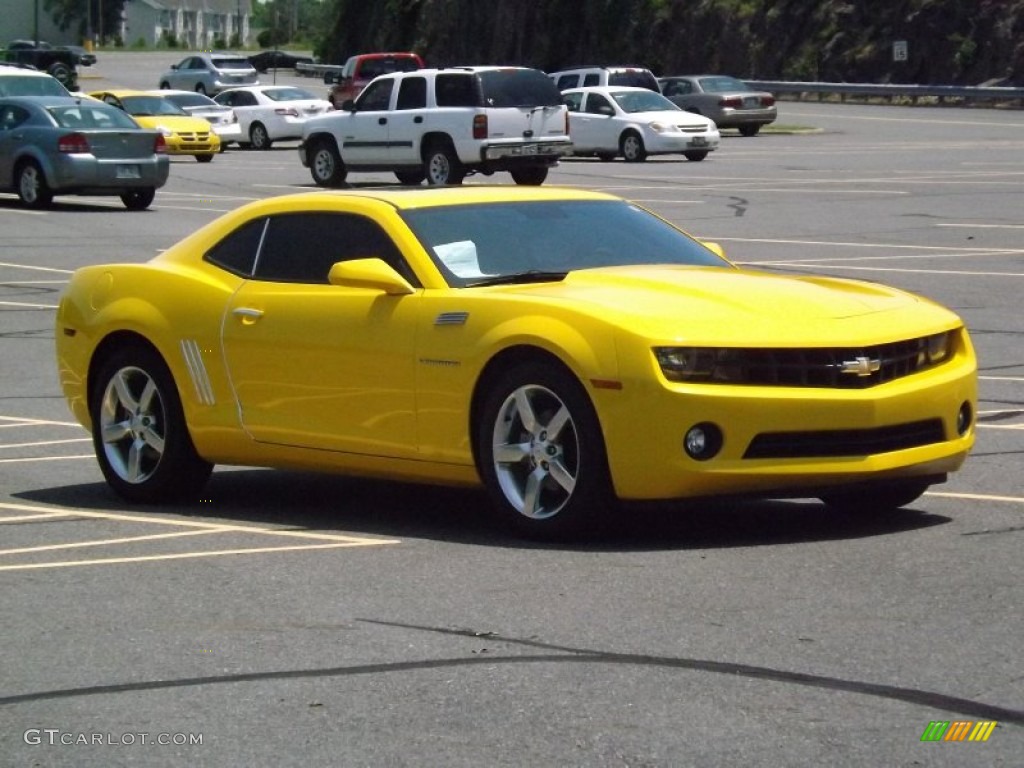 2011 Camaro LT Coupe - Rally Yellow / Gray photo #7