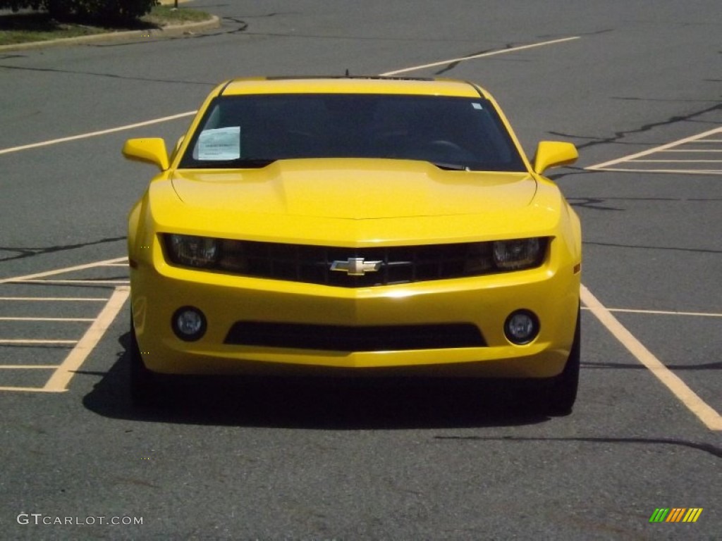 2011 Camaro LT Coupe - Rally Yellow / Gray photo #8