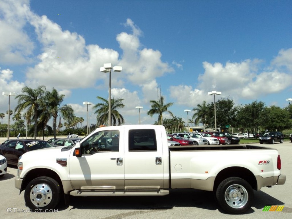 Oxford White 2010 Ford F450 Super Duty King Ranch Crew Cab 4x4 Dually Exterior Photo #81478242