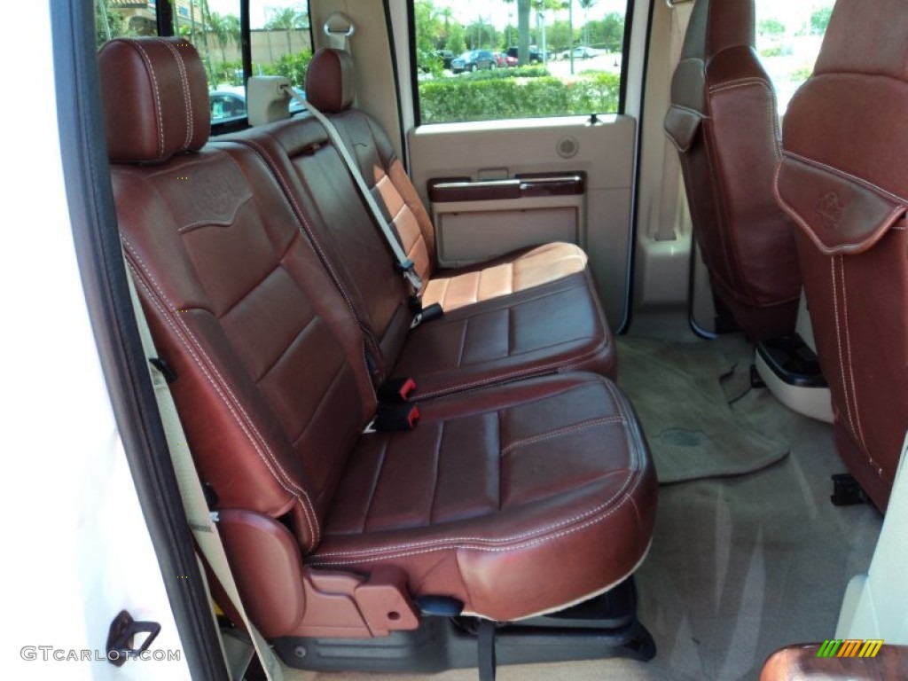 2010 Ford F450 Super Duty King Ranch Crew Cab 4x4 Dually Rear Seat Photo #81478514