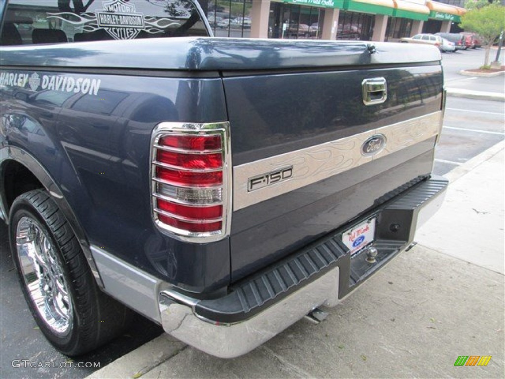 2005 F150 XLT SuperCrew - Medium Wedgewood Blue Metallic / Medium Flint Grey photo #6