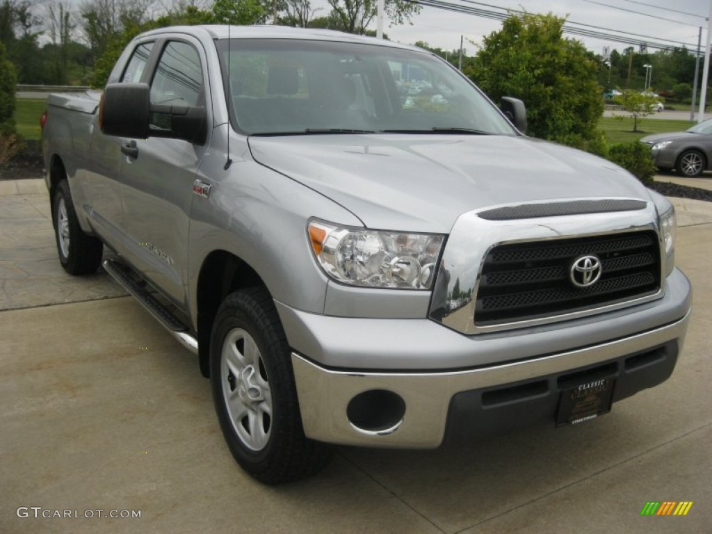 2009 Tundra SR5 Double Cab 4x4 - Silver Sky Metallic / Graphite Gray photo #3