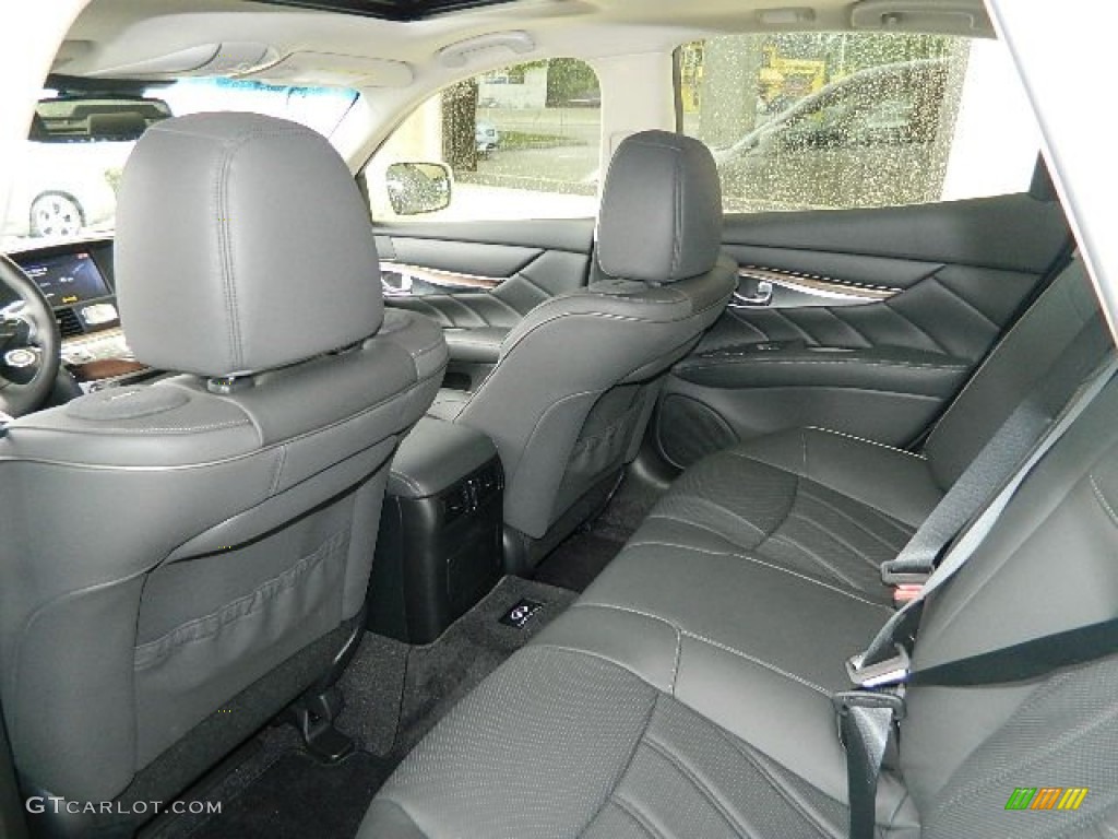 2012 Infiniti M Hybrid Sedan Rear Seat Photo #81481366
