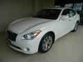 2012 Moonlight White Infiniti M 56x AWD Sedan  photo #2