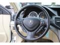 2010 Acura TSX Parchment Interior Steering Wheel Photo