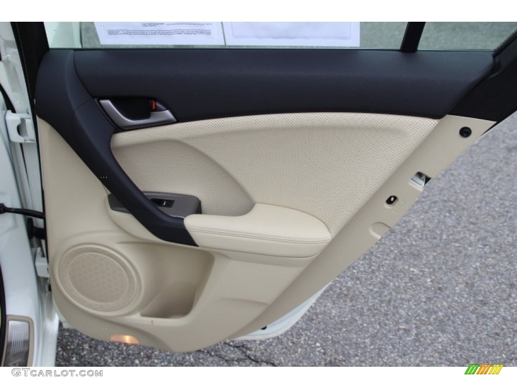 2010 Acura TSX Sedan Parchment Door Panel Photo #81482834