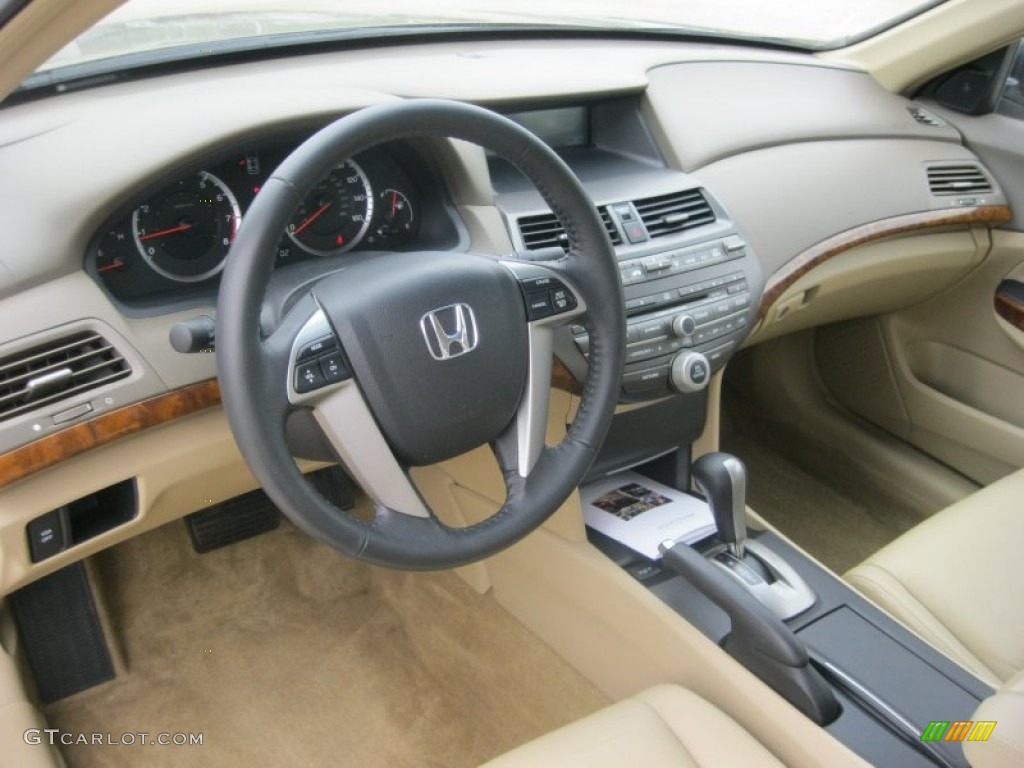 2008 Accord EX-L V6 Sedan - Bold Beige Metallic / Ivory photo #17