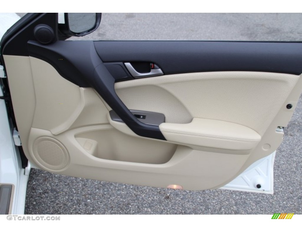 2010 Acura TSX Sedan Parchment Door Panel Photo #81482886
