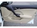 2010 Acura TSX Parchment Interior Door Panel Photo