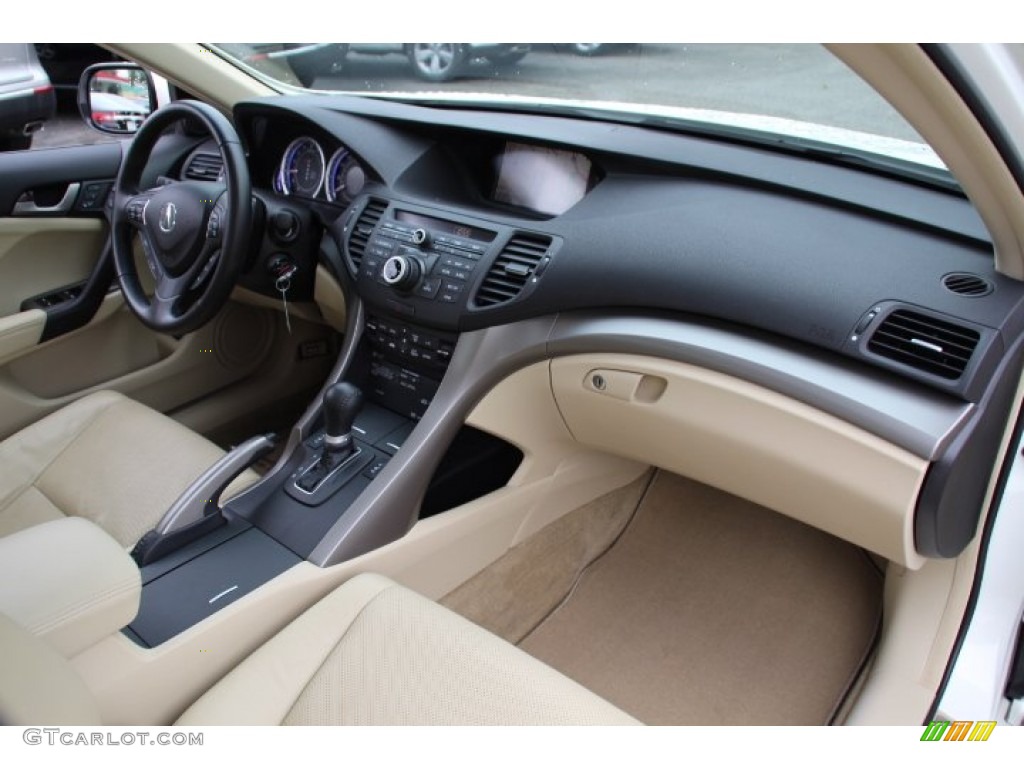 2010 Acura TSX Sedan Parchment Dashboard Photo #81482903