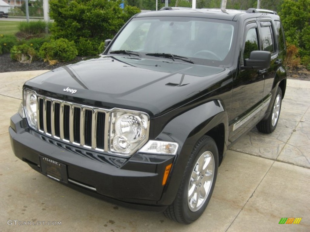 2011 Liberty Limited 4x4 - Brilliant Black Crystal Pearl / Dark Slate Gray photo #1