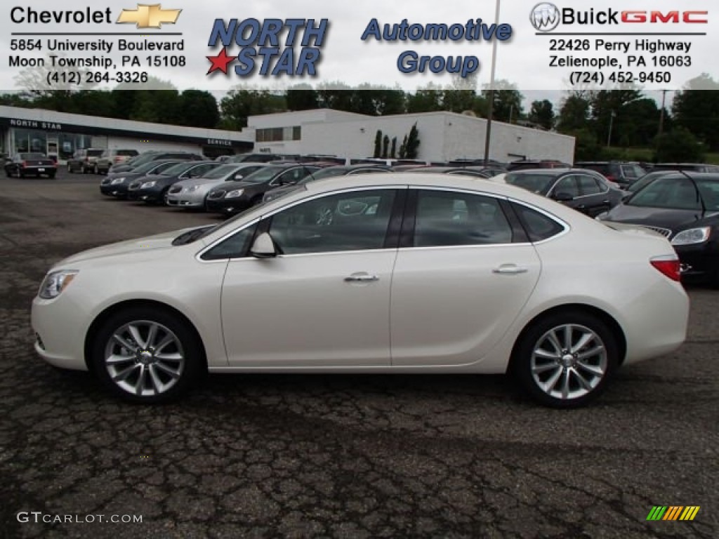 White Diamond Tricoat Buick Verano