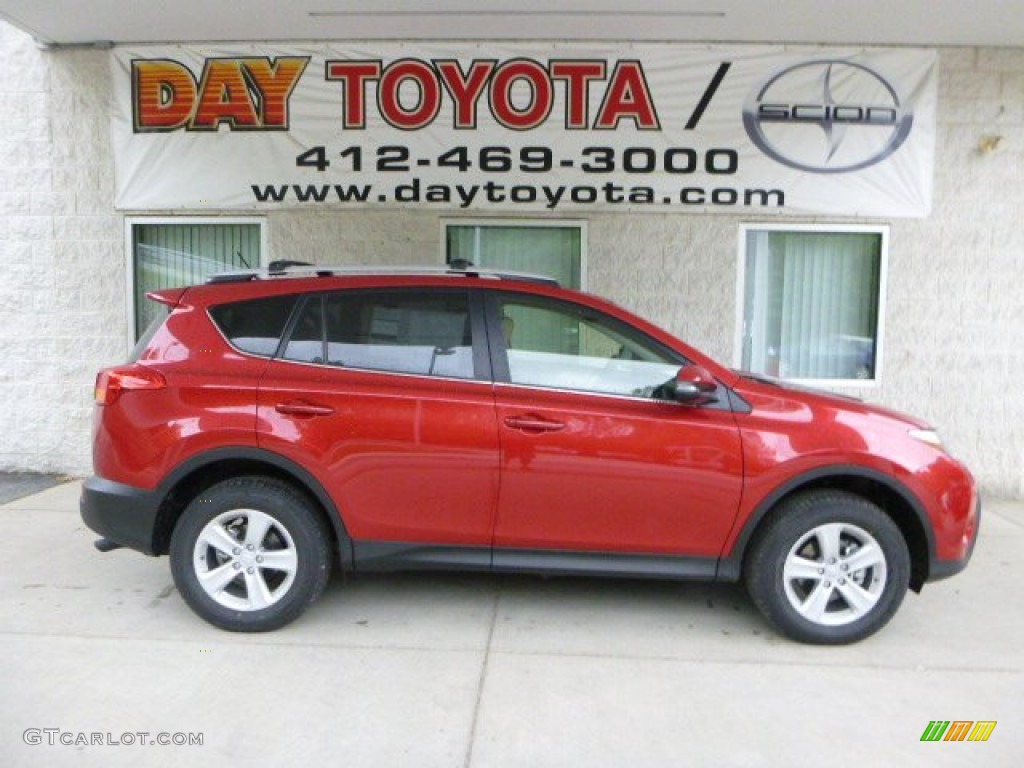 2013 RAV4 XLE AWD - Barcelona Red Metallic / Ash photo #1