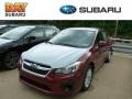 Camellia Red Pearl 2013 Subaru Impreza 2.0i Premium 5 Door