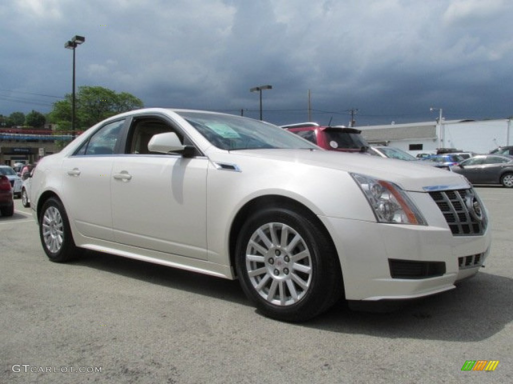 White Diamond Tricoat 2012 Cadillac CTS 4 3.0 AWD Sedan Exterior Photo #81486882