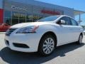 2013 Aspen White Nissan Sentra SV  photo #1