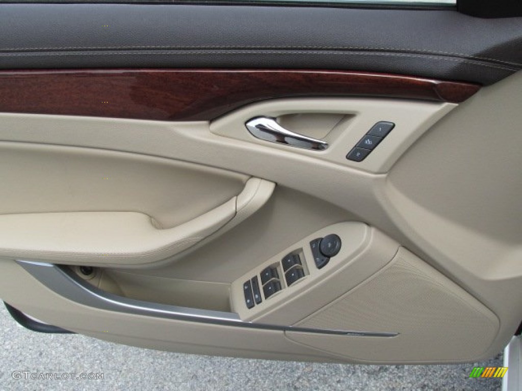 2012 Cadillac CTS 4 3.0 AWD Sedan Cashmere/Cocoa Door Panel Photo #81487077
