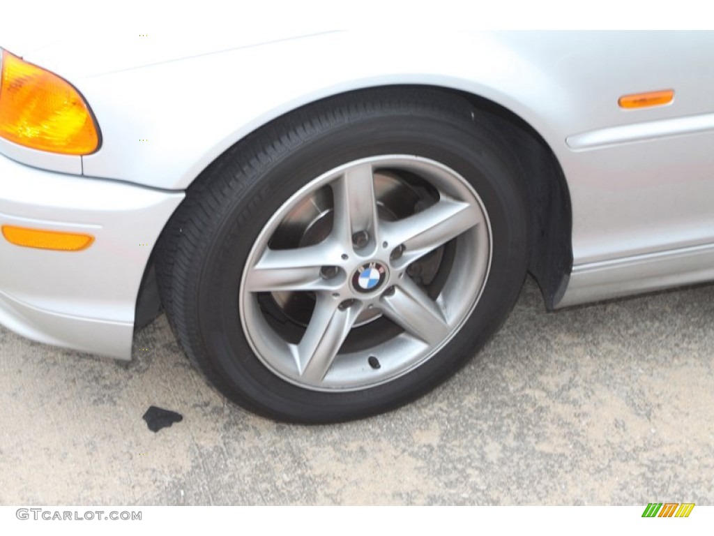 2001 3 Series 325i Coupe - Titanium Silver Metallic / Grey photo #4