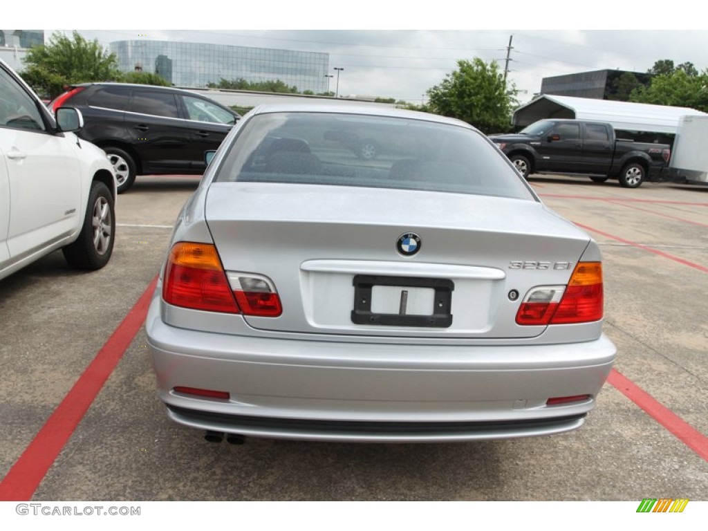 2001 3 Series 325i Coupe - Titanium Silver Metallic / Grey photo #7