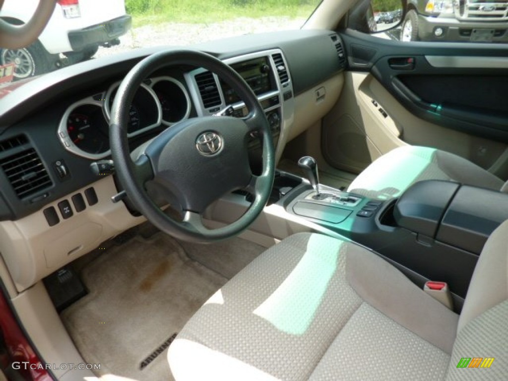 Taupe Interior 2005 Toyota 4Runner SR5 4x4 Photo #81487458