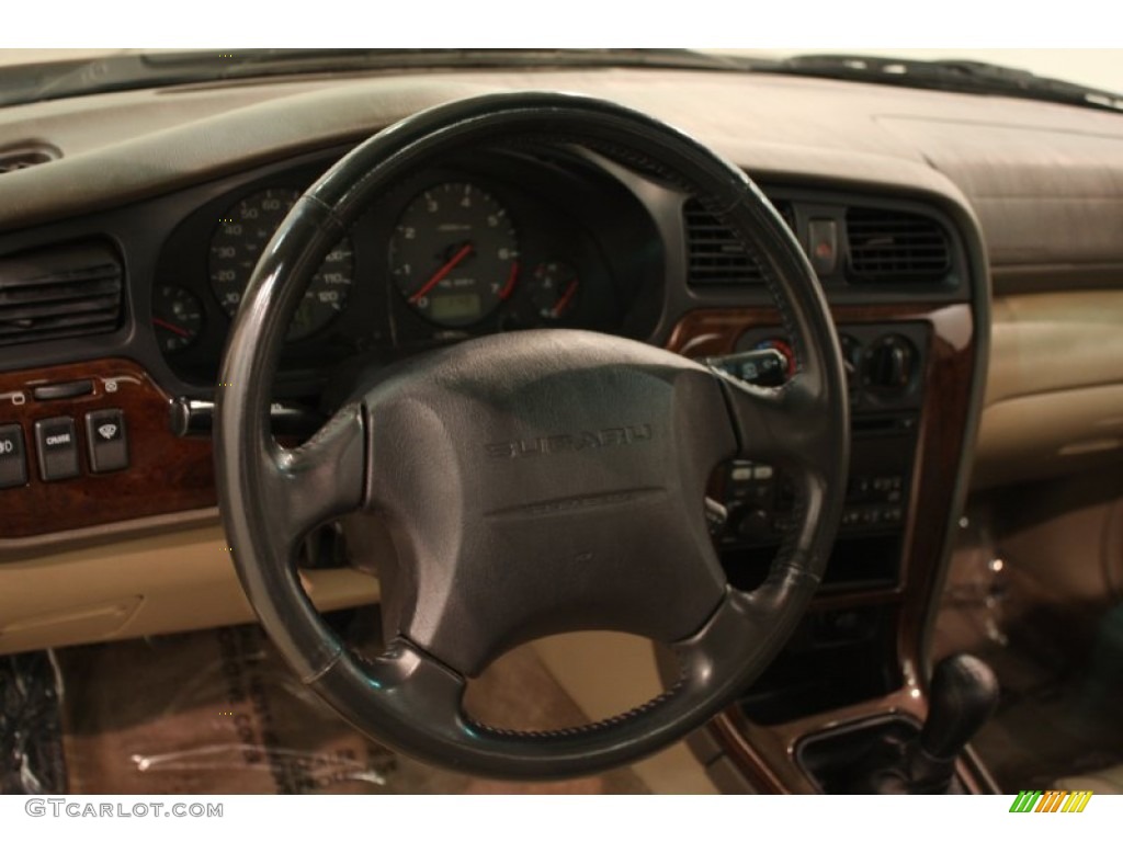 2002 Outback Limited Wagon - Regatta Red Pearl / Beige photo #6
