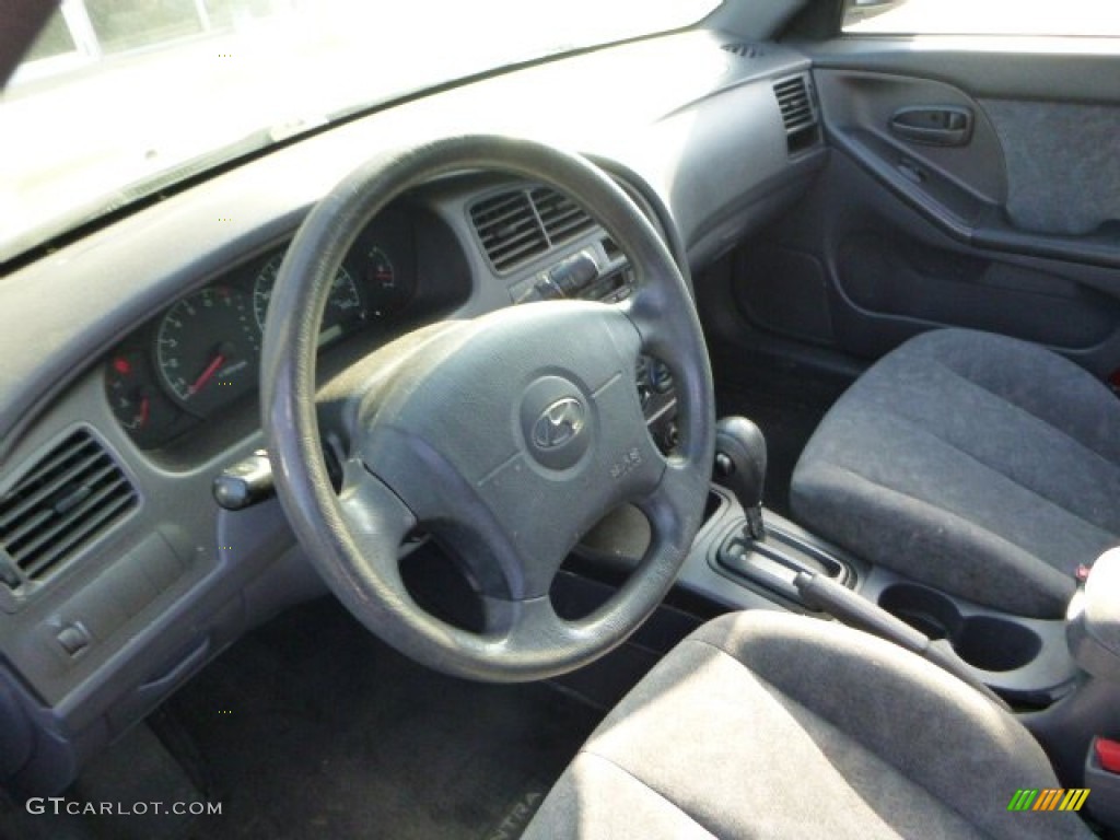 2001 Elantra GLS - Pewter / Gray photo #12