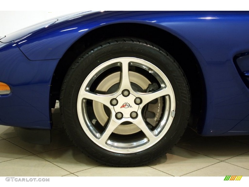 2002 Corvette Coupe - Electron Blue Metallic / Black photo #26